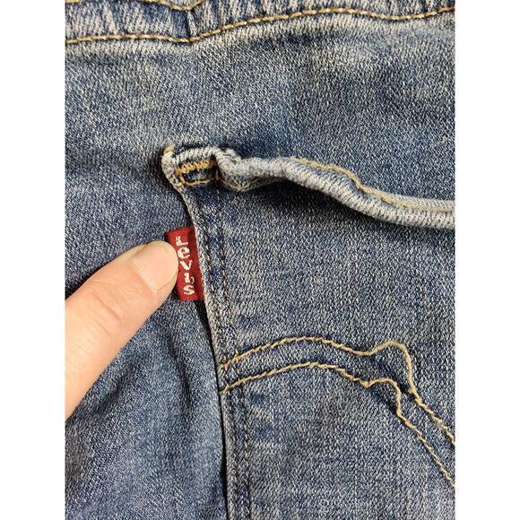 Levis Jeans Size 16 Womens Blue Pants Ladies Stretch Classic Mid Rise Bootcut - Picture 13 of 15